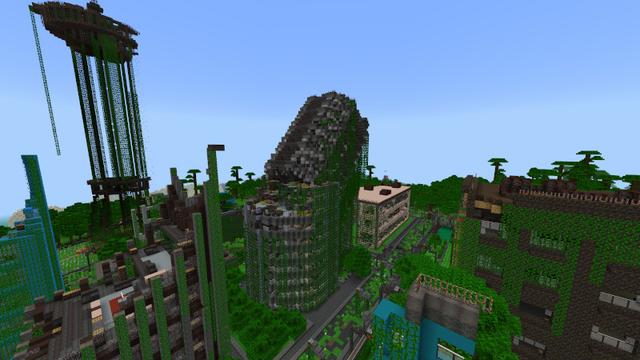Screenshot of the Minecraft Bedrock Marketplace product Planet of Gorillas created by Lifeboat.