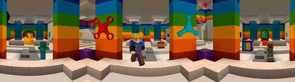 Panorama of the Minecraft Bedrock Marketplace product Pop It created by Lifeboat.