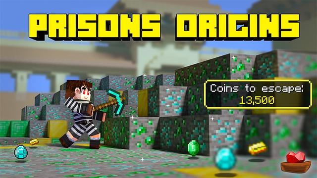 Thumbnail of the Minecraft Bedrock Marketplace product Prisons: Origins created by Lifeboat.