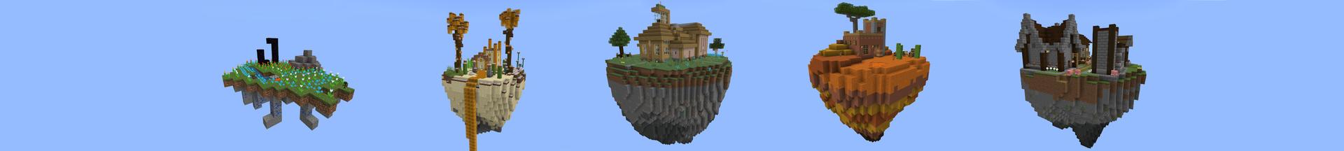 Panorama of the Minecraft Bedrock Marketplace product Puzzle Skyblock created by Lifeboat.