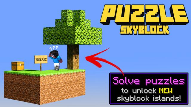 Thumbnail of the Minecraft Bedrock Marketplace product Puzzle Skyblock created by Lifeboat.
