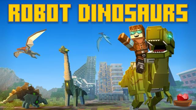 Thumbnail of the Minecraft Bedrock Marketplace product Robot Dinosaurs created by Lifeboat.