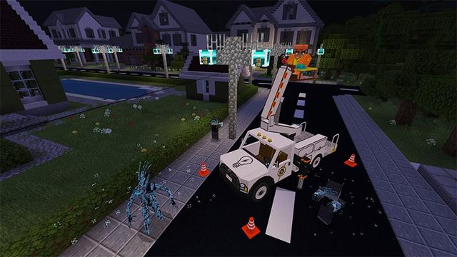 Screenshot of the Minecraft Bedrock Marketplace product Robot Nightmare created by Lifeboat.