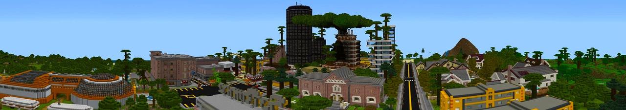 Panorama of the Minecraft Bedrock Marketplace product Rockett Adventures 1 created by Lifeboat.
