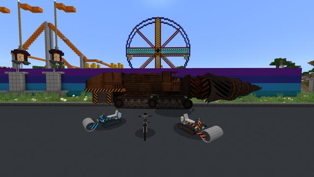 Screenshot of the Minecraft Bedrock Marketplace product Roller Coaster Builder created by Lifeboat.