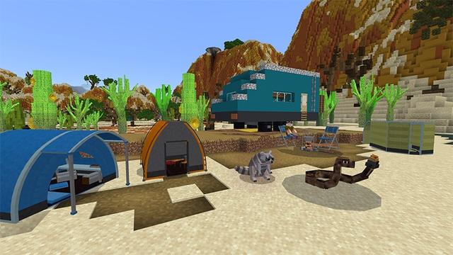 Screenshot of the Minecraft Bedrock Marketplace product RVs created by Lifeboat.