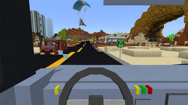 Screenshot of the Minecraft Bedrock Marketplace product RVs created by Lifeboat.