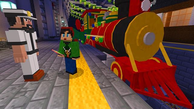 Screenshot of the Minecraft Bedrock Marketplace product Santa Quest created by Lifeboat.
