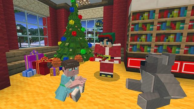 Screenshot of the Minecraft Bedrock Marketplace product Santa Quest created by Lifeboat.