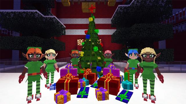 Screenshot of the Minecraft Bedrock Marketplace product Santa Quest created by Lifeboat.