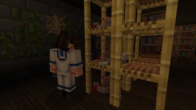Screenshot of the Minecraft Bedrock Marketplace product Scary Dolls created by Lifeboat.