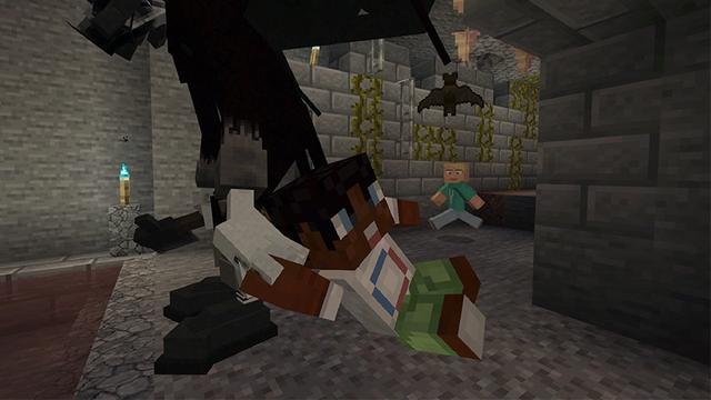Screenshot of the Minecraft Bedrock Marketplace product Scary Vampires created by Lifeboat.