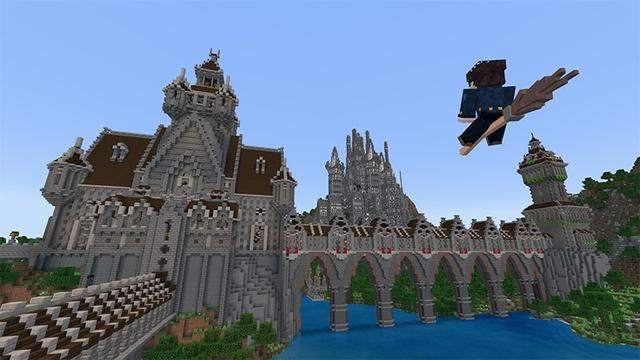Screenshot of the Minecraft Bedrock Marketplace product School of Wizardry created by Lifeboat.
