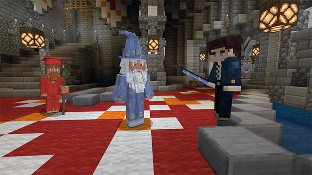 Screenshot of the Minecraft Bedrock Marketplace product School of Wizardry created by Lifeboat.