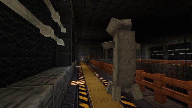 Screenshot of the Minecraft Bedrock Marketplace product SCP-173 Escape created by Lifeboat.