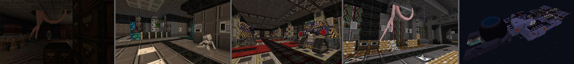 Panorama of the Minecraft Bedrock Marketplace product SCP: Alien created by Lifeboat.