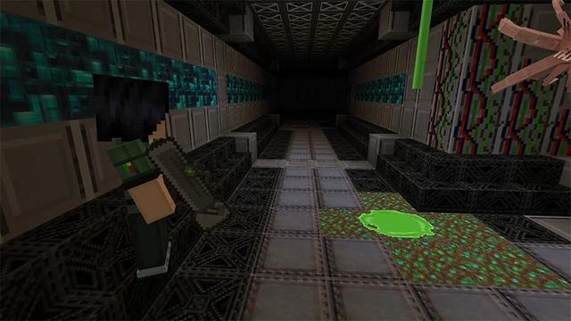 Screenshot of the Minecraft Bedrock Marketplace product SCP: Alien created by Lifeboat.