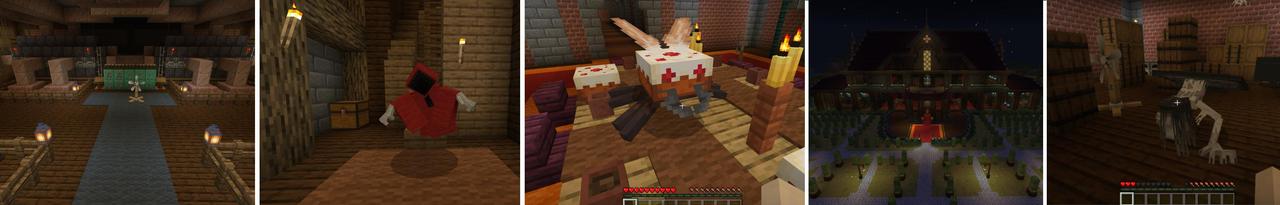 Panorama of the Minecraft Bedrock Marketplace product SCP Mansion created by Lifeboat.