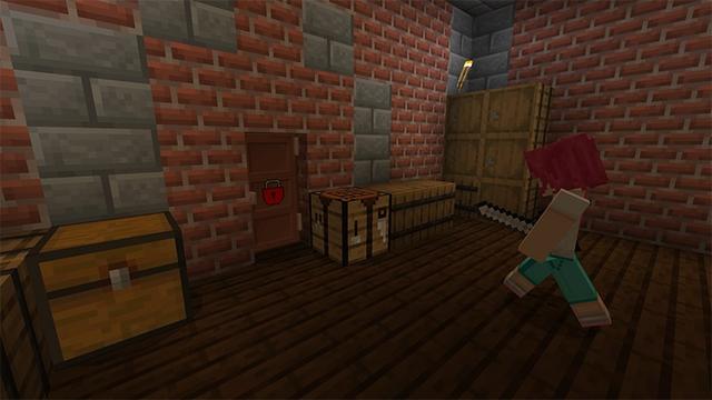 Screenshot of the Minecraft Bedrock Marketplace product SCP Mansion created by Lifeboat.