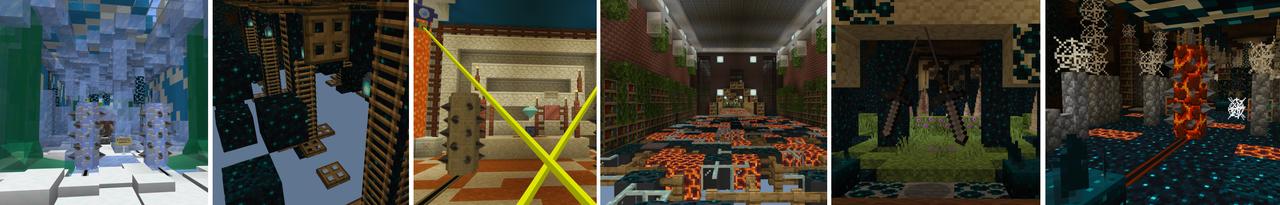 Panorama of the Minecraft Bedrock Marketplace product Sculk! Diamond Thief 2 created by Lifeboat.