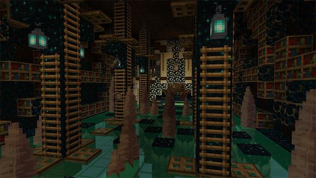 Screenshot of the Minecraft Bedrock Marketplace product Sculk! Diamond Thief 2 created by Lifeboat.