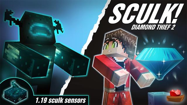 Thumbnail of the Minecraft Bedrock Marketplace product Sculk ! Voleur de diamants 2 created by Lifeboat.