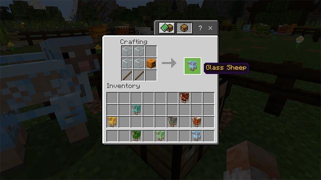 Screenshot of the Minecraft Bedrock Marketplace product Sheep+ created by Lifeboat.