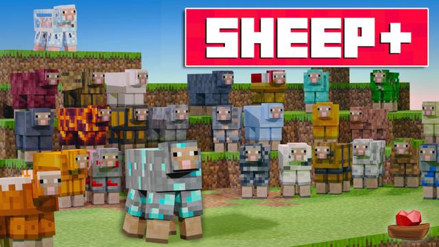 Thumbnail of the Minecraft Bedrock Marketplace product Sheep+ created by Lifeboat.