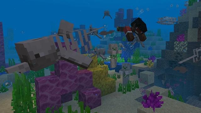 Screenshot of the Minecraft Bedrock Marketplace product Skeleton Mobs created by Lifeboat.