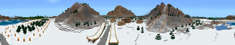 Panorama of the Minecraft Bedrock Marketplace product Ski created by Lifeboat.