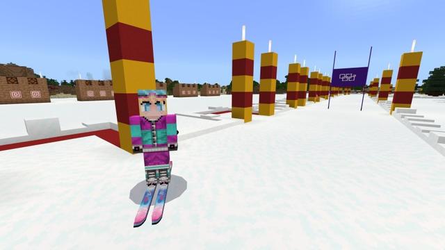 Screenshot of the Minecraft Bedrock Marketplace product Ski created by Lifeboat.