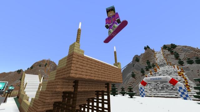 Screenshot of the Minecraft Bedrock Marketplace product Ski created by Lifeboat.