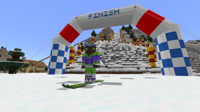 Screenshot of the Minecraft Bedrock Marketplace product Ski created by Lifeboat.
