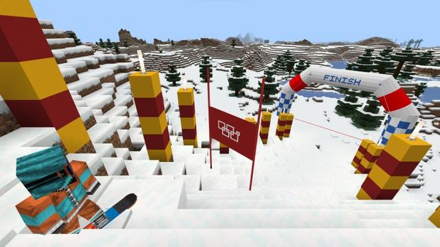 Screenshot of the Minecraft Bedrock Marketplace product Ski created by Lifeboat.