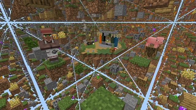 Screenshot of the Minecraft Bedrock Marketplace product Sky Grid Biomes created by Lifeboat.