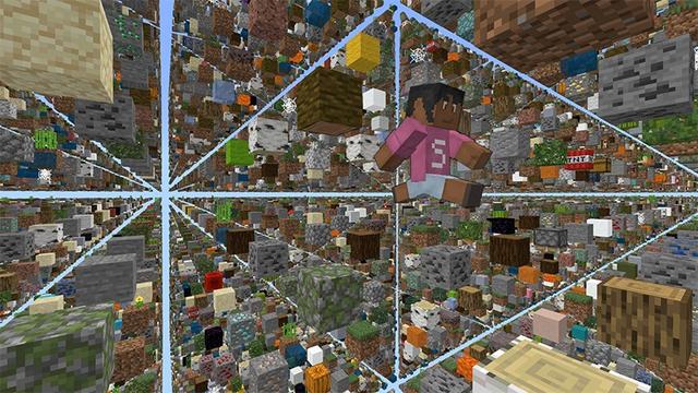 Screenshot of the Minecraft Bedrock Marketplace product Sky Grid created by Lifeboat.