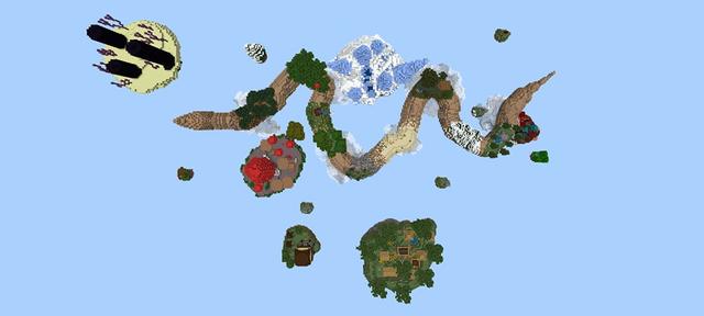 Panorama of the Minecraft Bedrock Marketplace product Sky Snake created by Lifeboat.