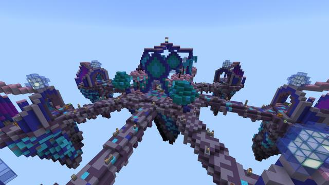 Screenshot of the Minecraft Bedrock Marketplace product Skywars: Origins created by Lifeboat.