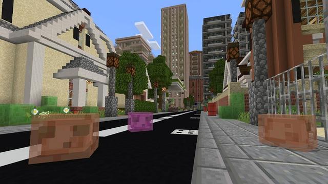 Screenshot of the Minecraft Bedrock Marketplace product Slime City created by Lifeboat.
