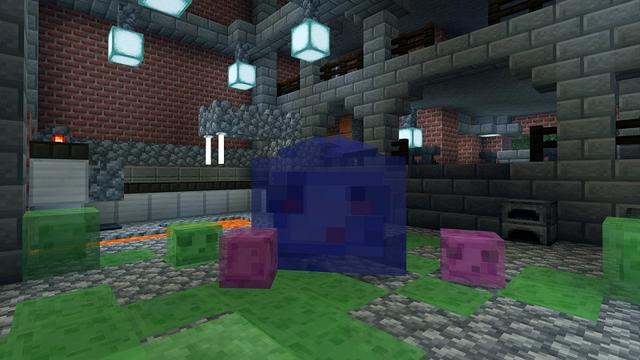Screenshot of the Minecraft Bedrock Marketplace product Slime City created by Lifeboat.