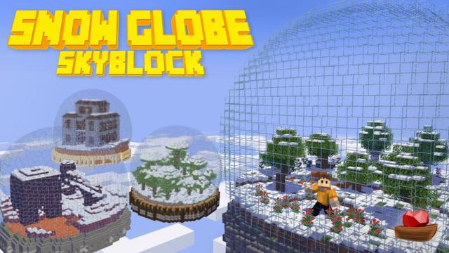 Thumbnail of the Minecraft Bedrock Marketplace product Snow Globe Skyblock created by Lifeboat.