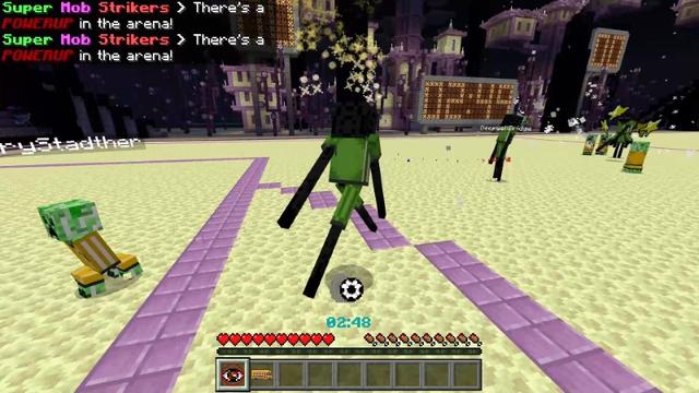 Screenshot of the Minecraft Bedrock Marketplace product Soccer 25: Super Mob Strikers created by Lifeboat.