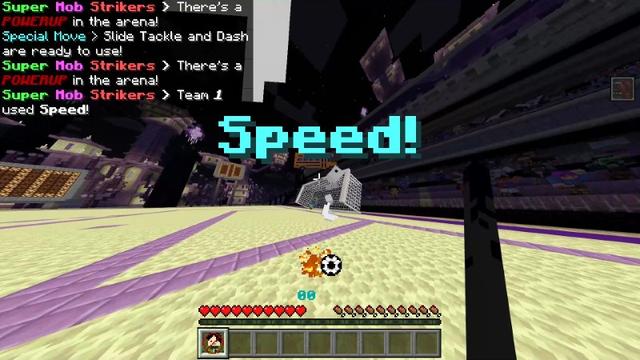 Screenshot of the Minecraft Bedrock Marketplace product Soccer 25: Super Mob Strikers created by Lifeboat.