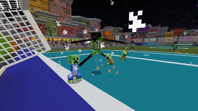 Screenshot of the Minecraft Bedrock Marketplace product Soccer 25: Super Mob Strikers created by Lifeboat.