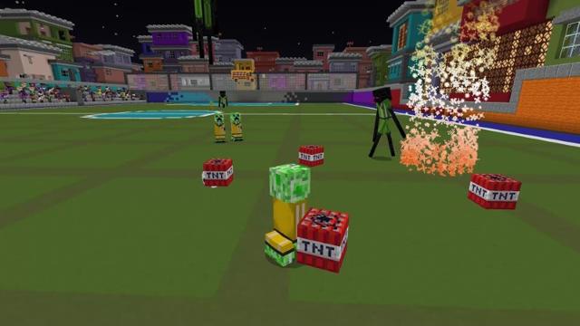 Screenshot of the Minecraft Bedrock Marketplace product Soccer 25: Super Mob Strikers created by Lifeboat.
