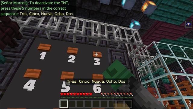 Screenshot of the Minecraft Bedrock Marketplace product Spanish 1: TNT Squad created by Lifeboat.