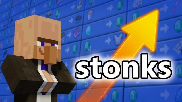 Thumbnail of the Minecraft Bedrock Marketplace product Stonks created by Lifeboat.