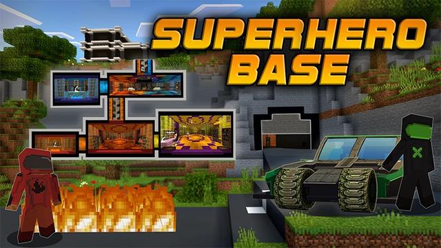 Thumbnail of the Minecraft Bedrock Marketplace product Superhero Base created by Lifeboat.