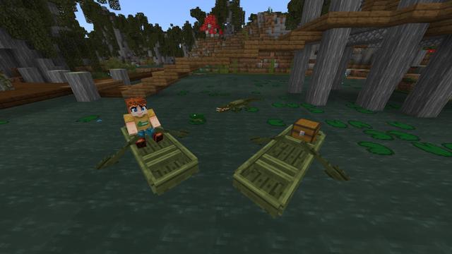 Screenshot of the Minecraft Bedrock Marketplace product Swamps+ created by Lifeboat.