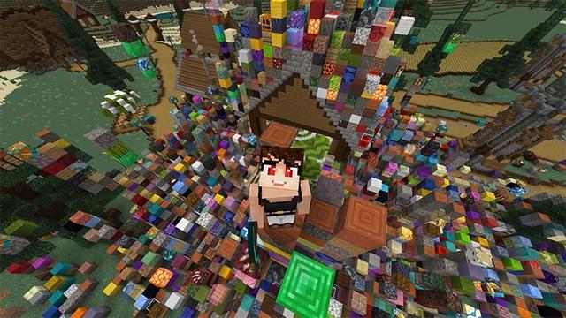 Screenshot of the Minecraft Bedrock Marketplace product The Sky Is Falling! created by Lifeboat.